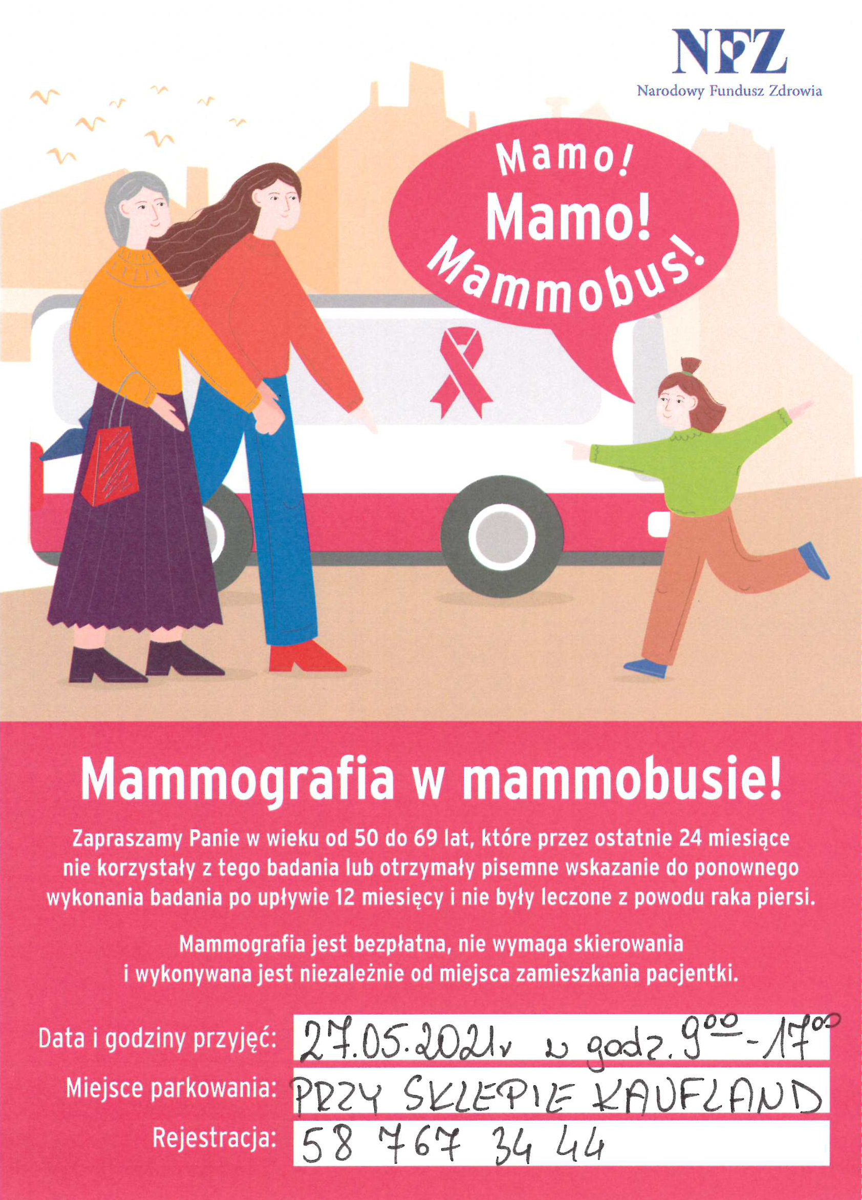 Bezpłatna mammografia w powiecie piskim 27 maja 2021