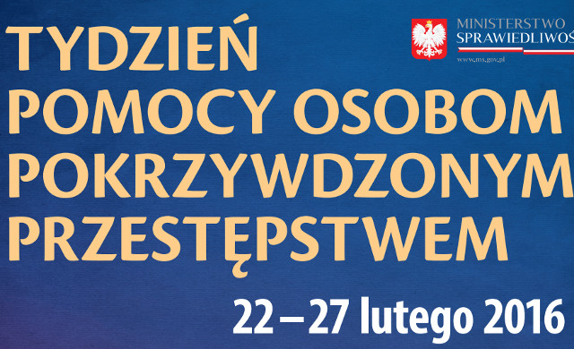 Tydzień pomocy osobom pokrzywdzonym przestępstwem